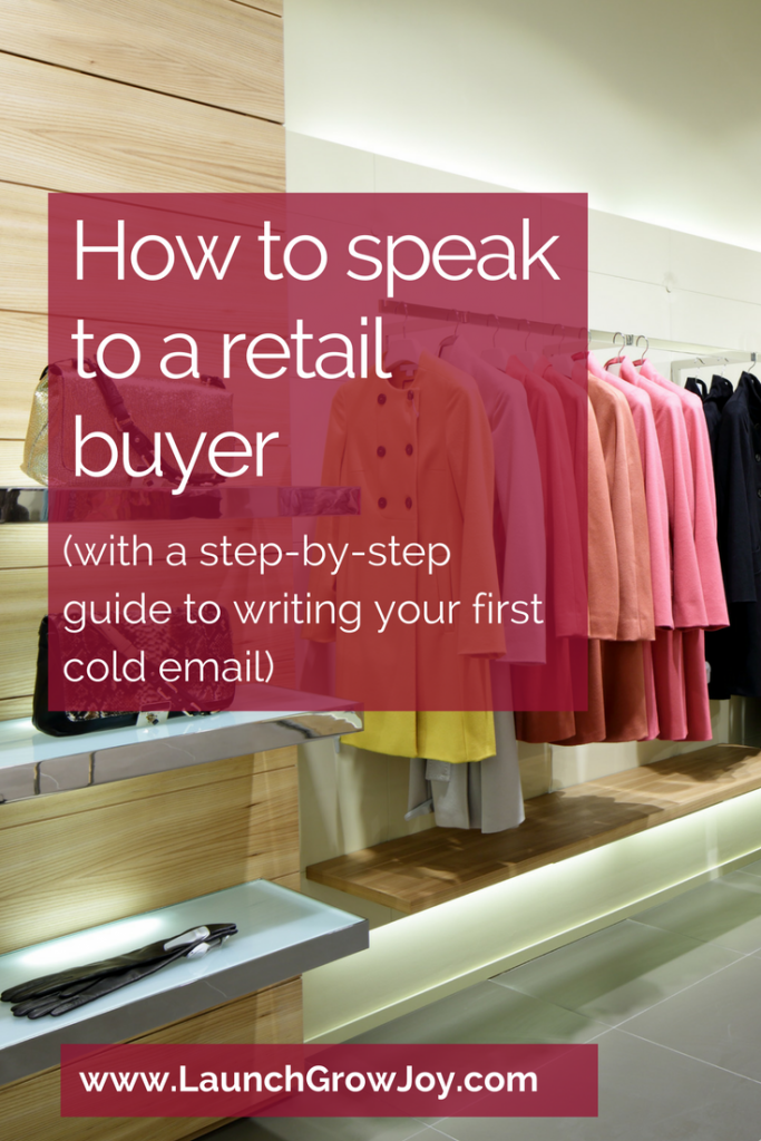 Selling to retail stores how to speak to a retail buyer, including a